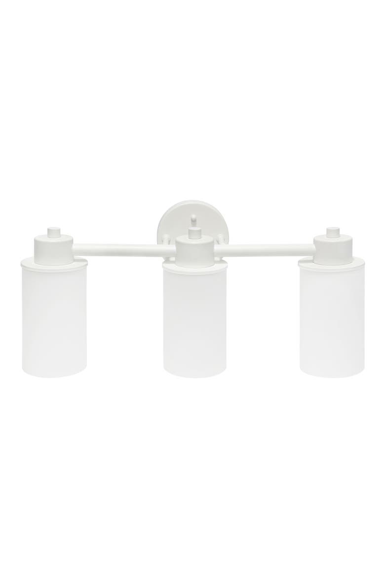 Three Light Opaque Glass Shade Vanity Light, Main, color, WHITE