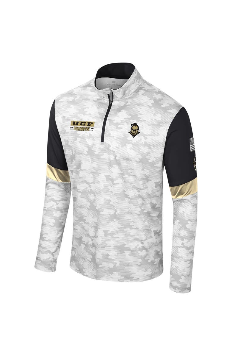 COLOSSEUM Men's Colosseum  Camo UCF Knights OHT Military Appreciation Tomahawk Quarter-Zip Windshirt, Alternate, color, 