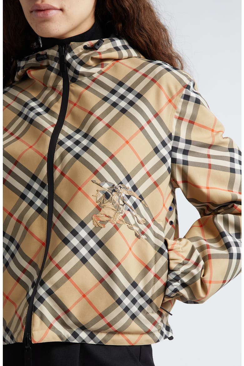 Equestrian Knight Reversible Hooded Jacket, Alternate, color, SAND IP CHECK
