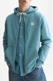 Scotch & Soda Logo Badge Full Zip Hoodie