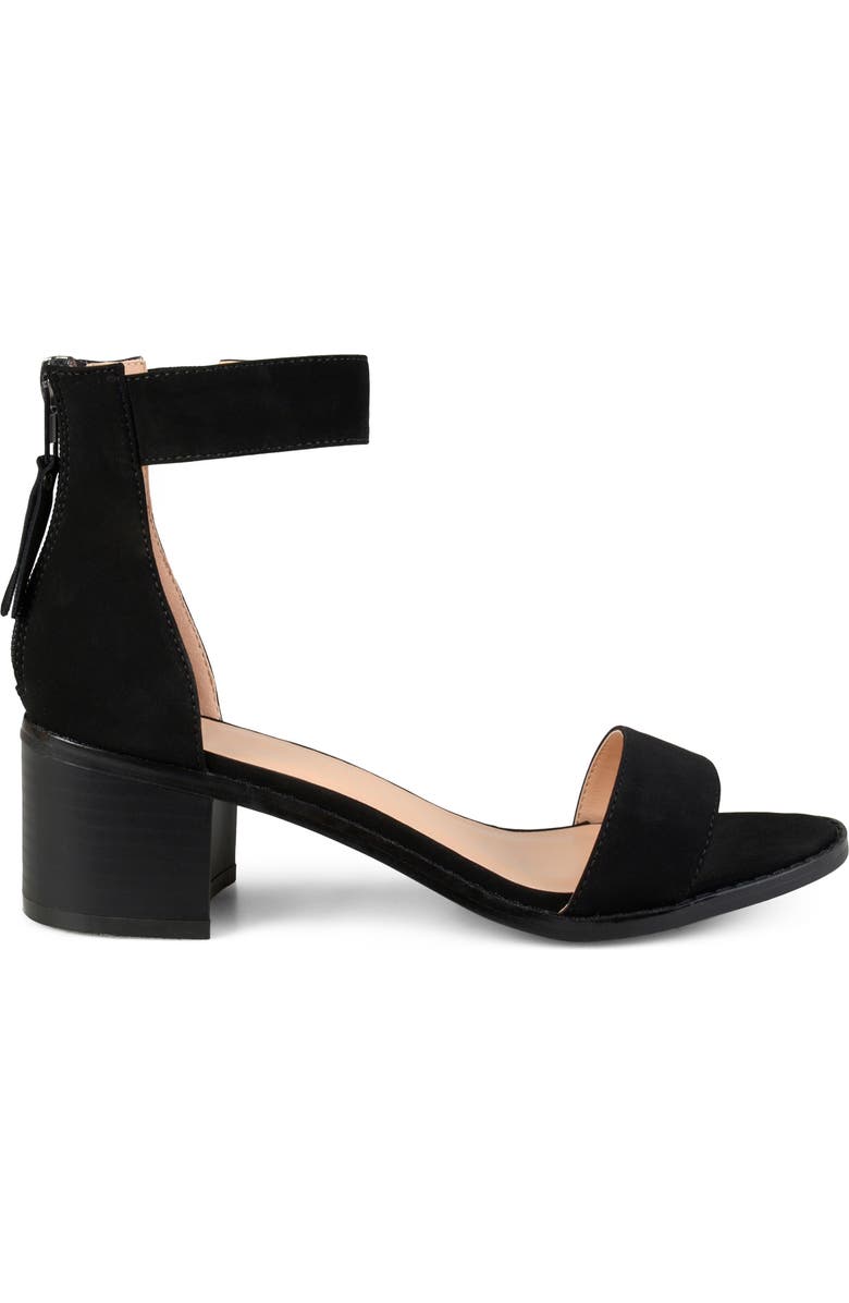 Journee Collection Percy Open Toe Heeled Sandal, Alternate, color, Black