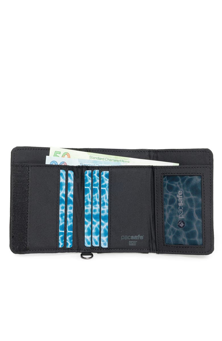 PACSAFE ,  RFIDsafe Trifold Wallet  ,  Black, Alternate, color, Black