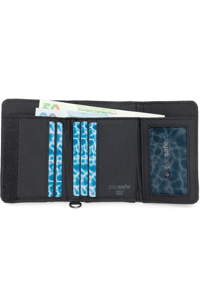 PACSAFE , RFIDsafe Trifold Wallet , Black, Alternate, color, Black