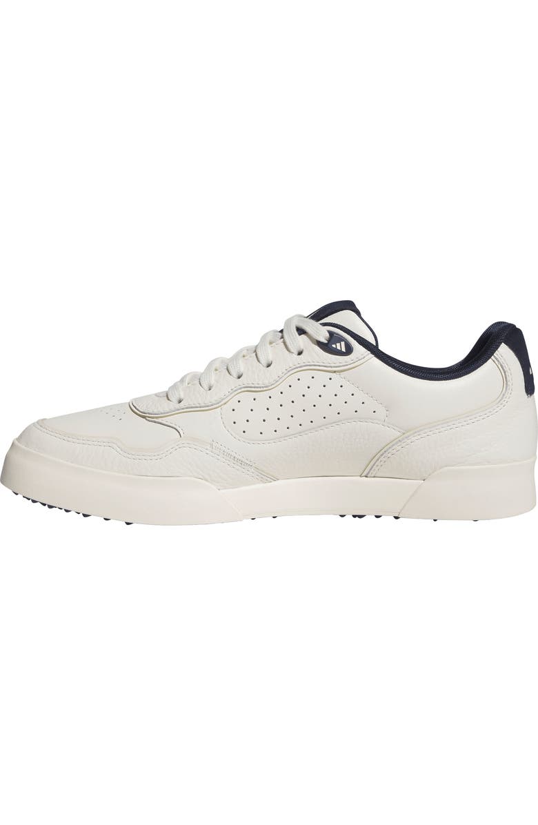 adidas Retrocross 25 Spikeless Golf Shoe, Alternate, color, White/ Indigo