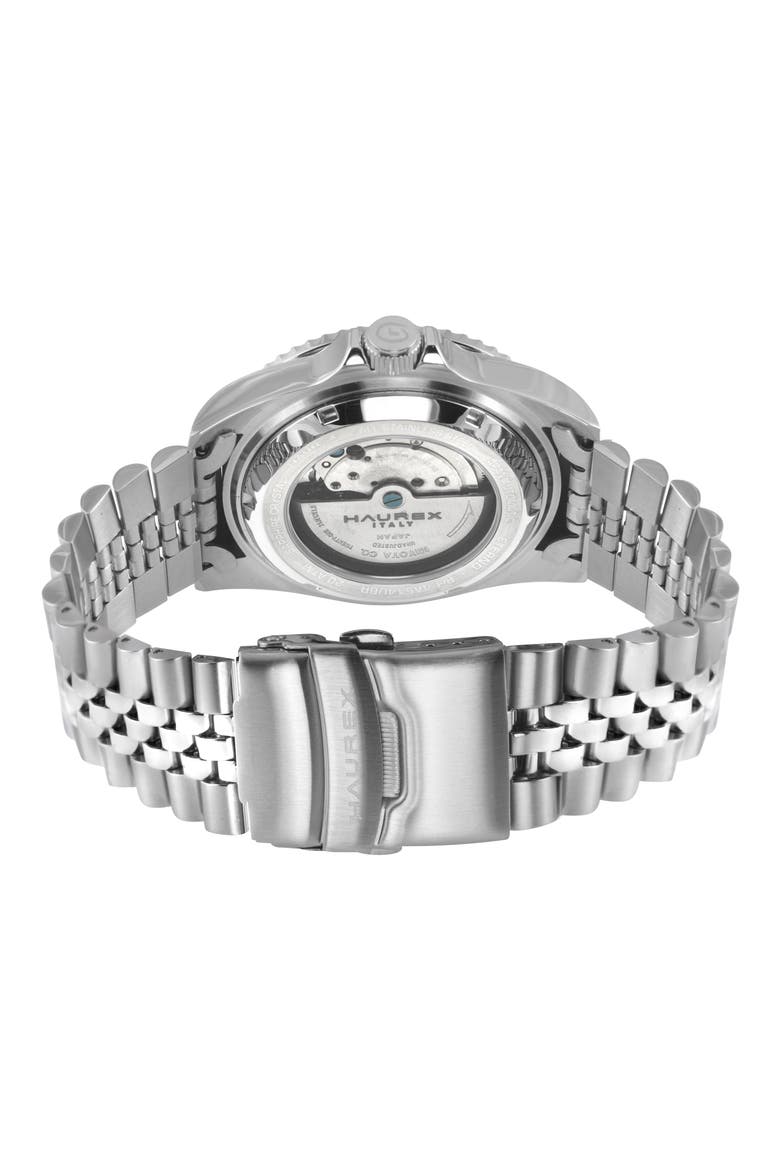 Eterno 316L Stainless Steel Bracelet Watch, 42mm, Alternate, color, BLACK/ SILVER
