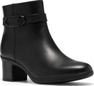 Clarks® Shaya Style Waterproof Leather Bootie