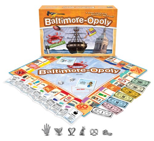 Late for the Sky Baltimoreopoly Monopoly Board Game in Multicolored  product