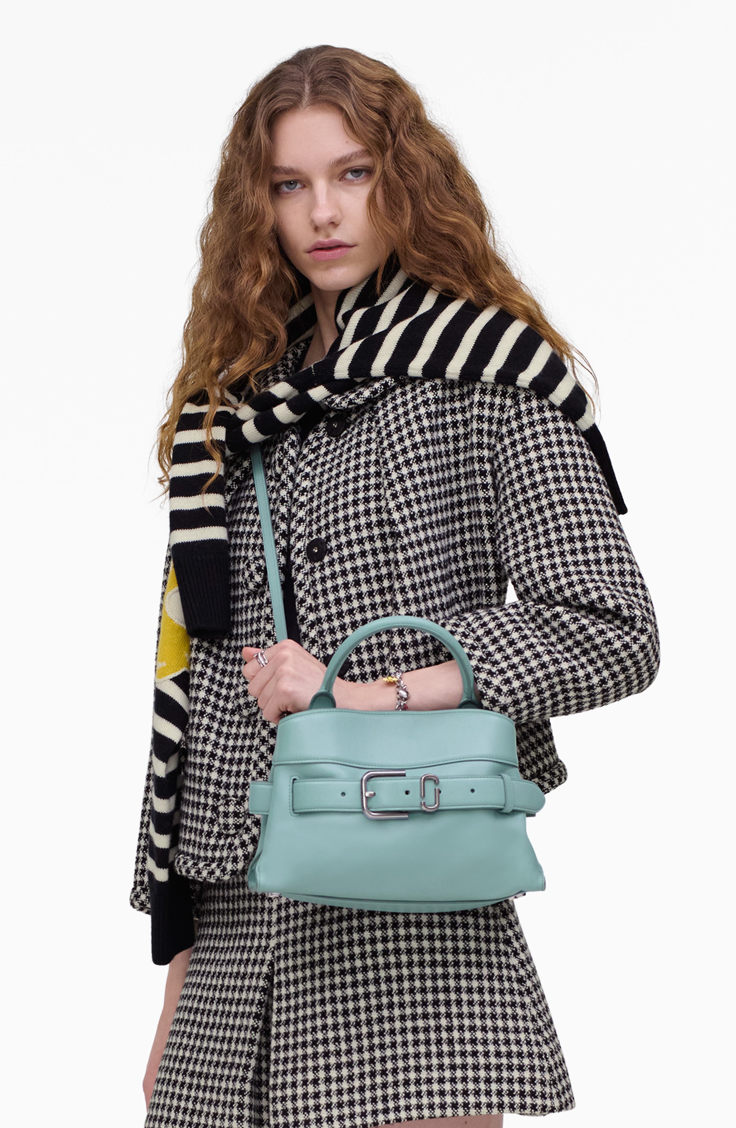 Dakota Small Leather Satchel, Alternate, color, SKY BLUE