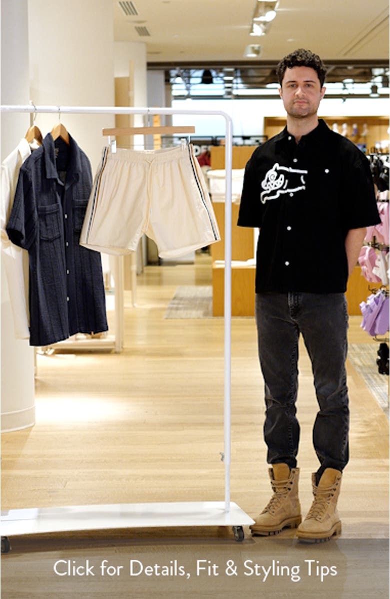 Side Stripe Stretch Swim Trunks, sales video thumbnail