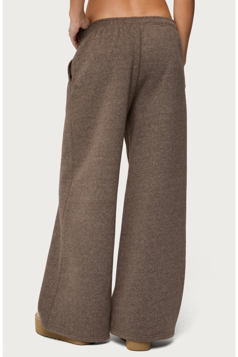 Laulie Wide Leg Sweatpants, Alternate, color, BROWN