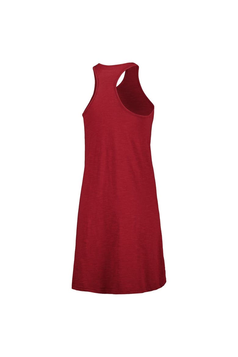 Women's Cardinal Arkansas Razorbacks Coastal Racerback Tank Dress, Alternate, color, Cardinal