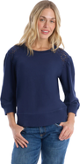 Wilt 3/4 Sleeve with Eyelet Mix Top