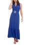 Sleeveless Belted Maxi Shirtdress