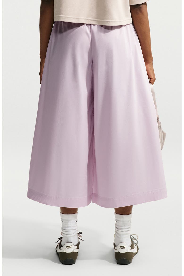 Wide Leg Pleated Cropped Pants, Alternate, color, BLEACHED LILAC/ WHITE
