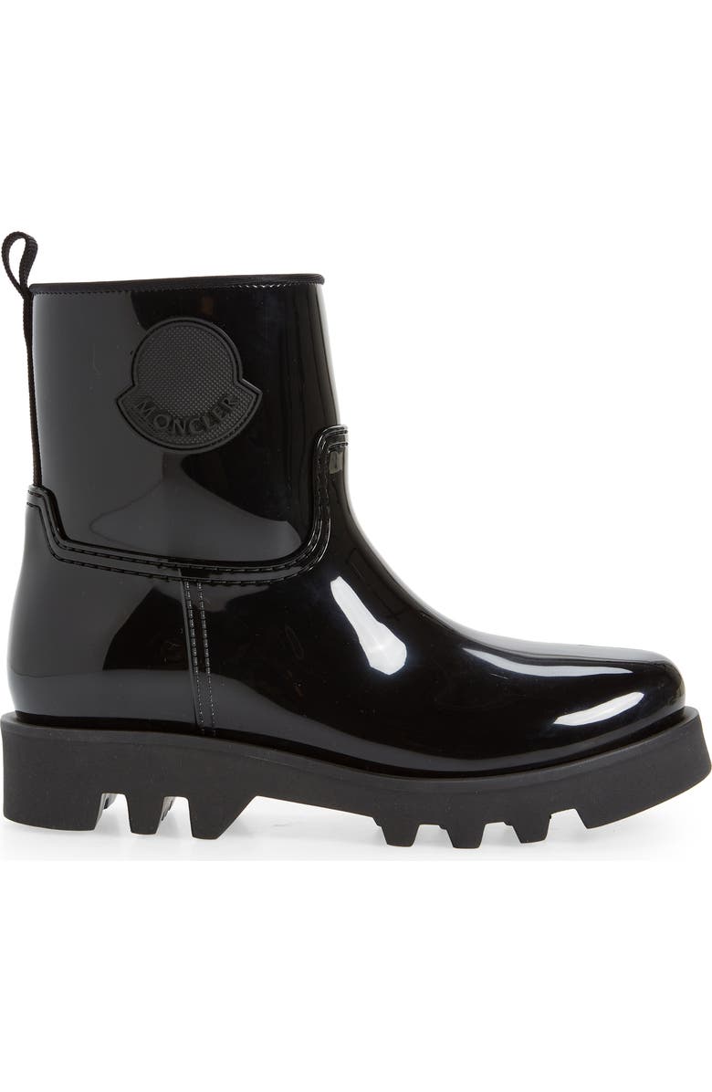 Moncler Ginette Logo Waterproof Rain Boot, Alternate, color,