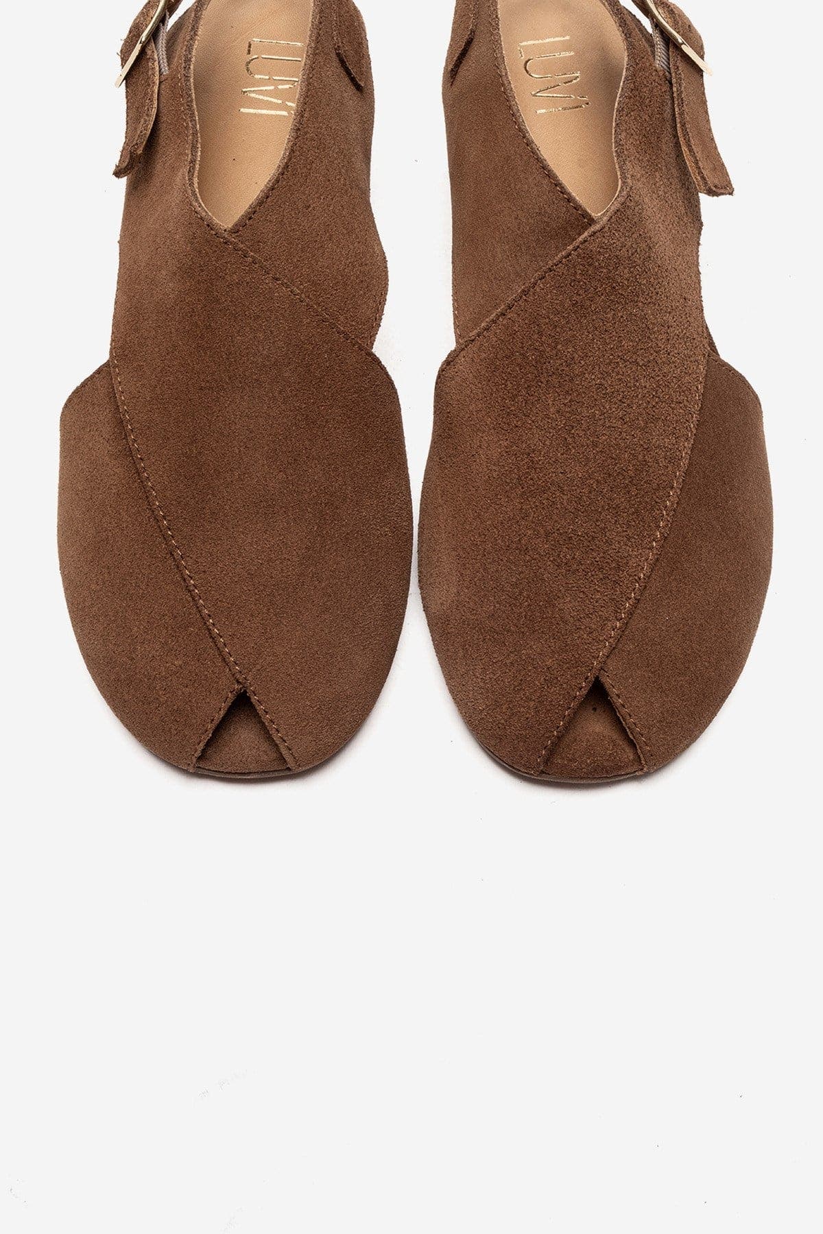 Forever & Always Shoes Monaro Leather Sandal, Alternate, color, Cognac Suede