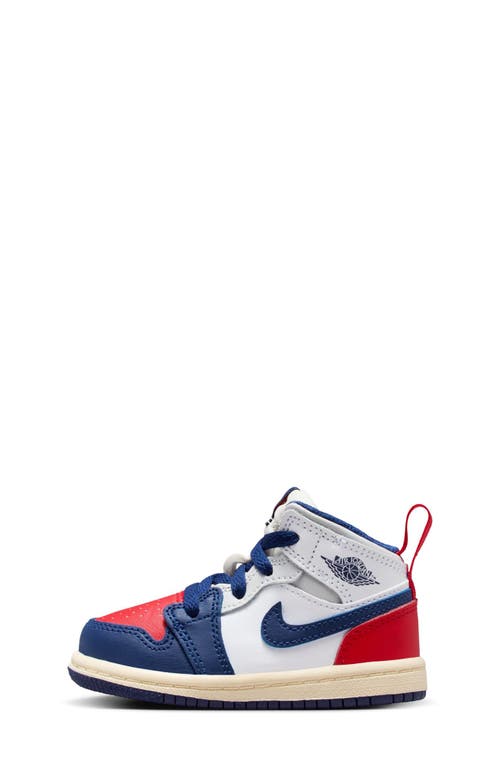 Nike Kids' Air Jordan 1 Mid Sneaker In Blue