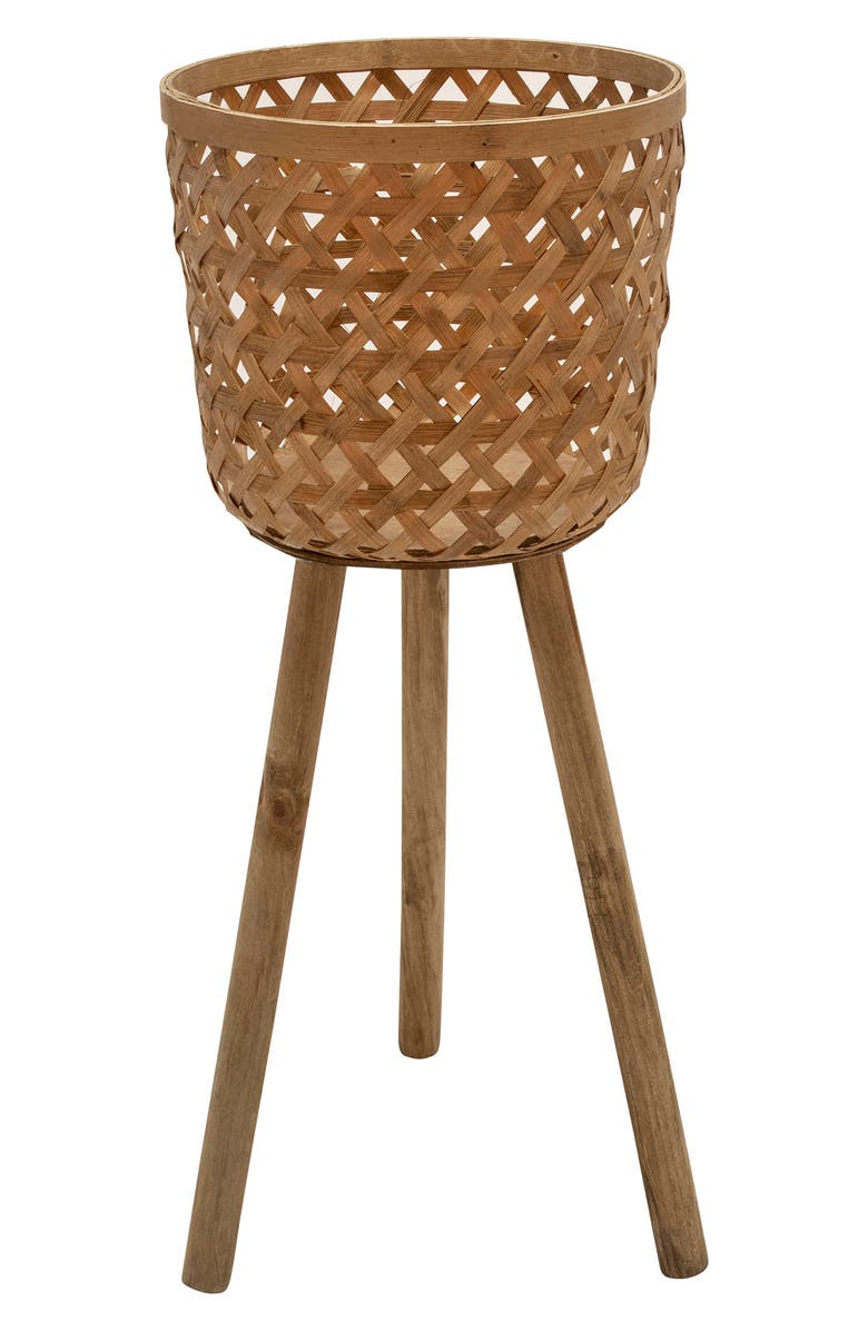 SAGEBROOK HOME SAGEBROOK Bamboo Planter on Stands - Set of 2, Alternate, color,