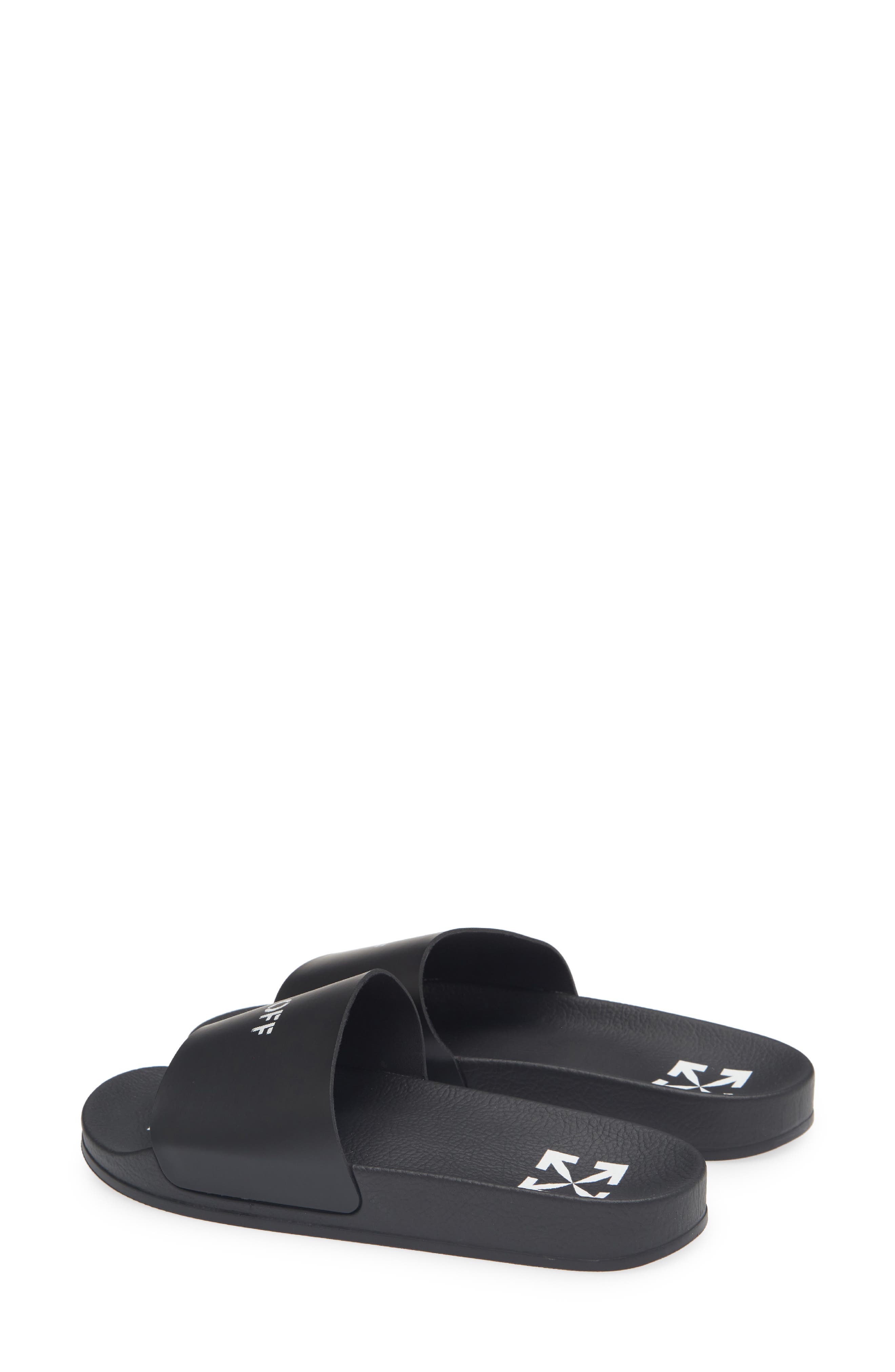 Off-White Pool Slide Sandal, Alternate, color, Black No Color