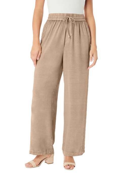 Plus Size Acid Wash Pants