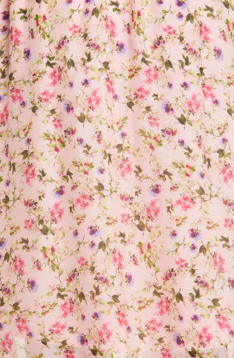 CAMI NYC The Quana Lace Trim Floral Silk Skirt, Alternate, color, 