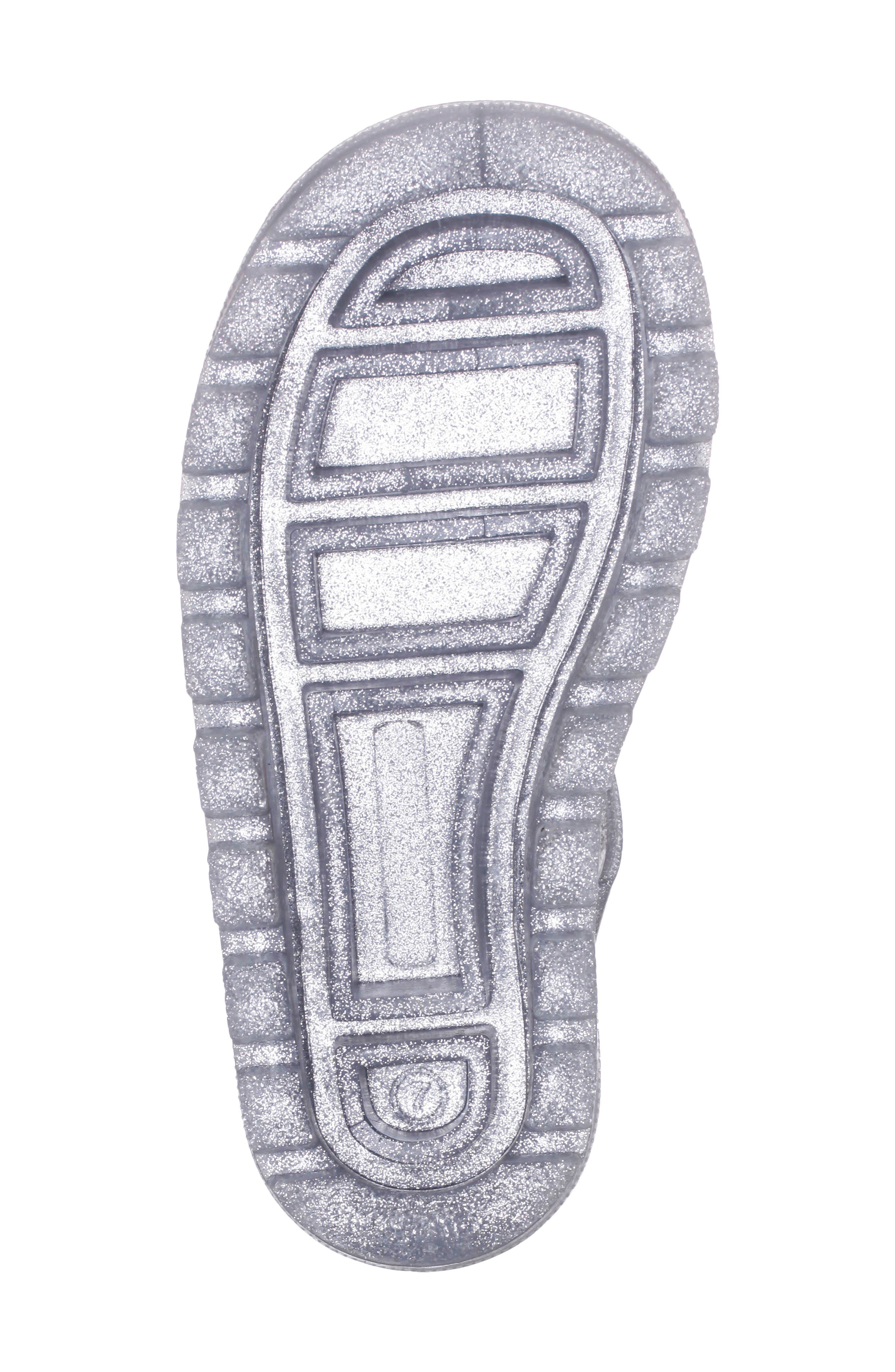 Nina Kids' Waterproof Jelly Fisherman Sandal, Alternate, color, Silver Glitter Jelly