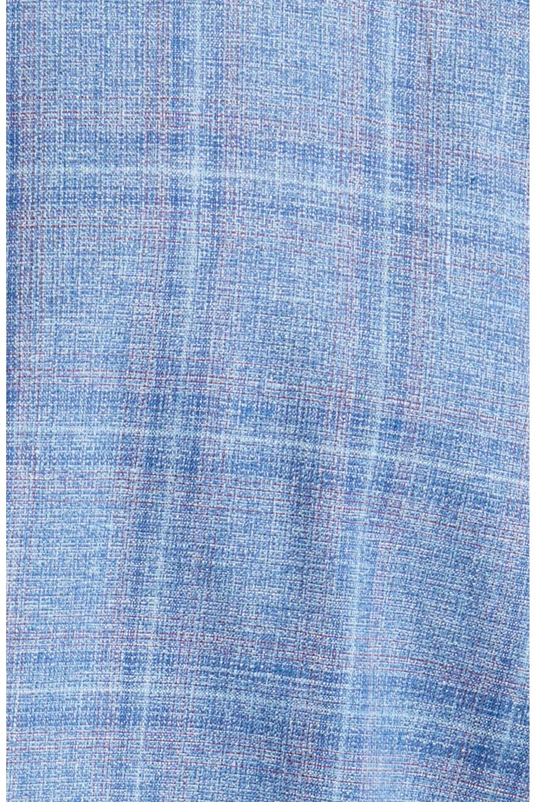 Karl Slim Fit Soft Construction Plaid Wool Blend Sport Coat, Alternate, color, LIGHT BLUE