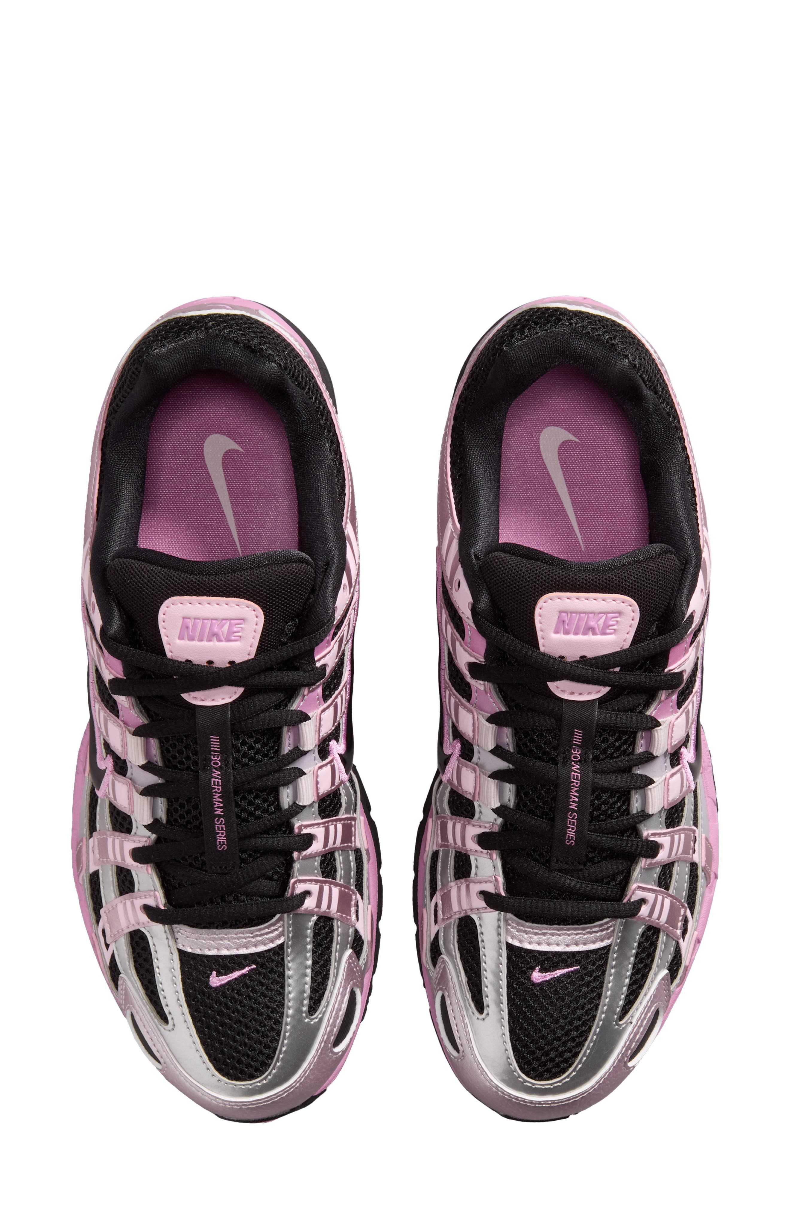 P-6000 Sneaker, Alternate, color, BLACK/ PINK/ MAGENTA