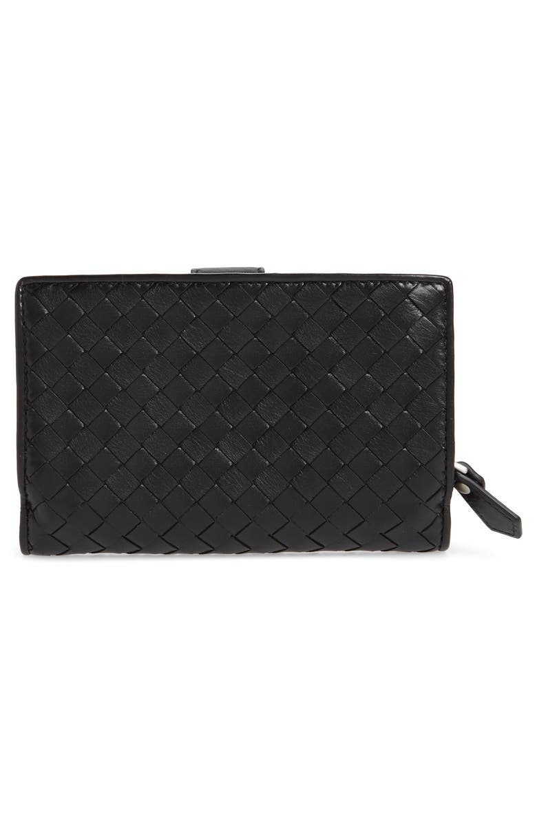 Bottega Veneta Intrecciato Leather French Wallet, Alternate, color, 