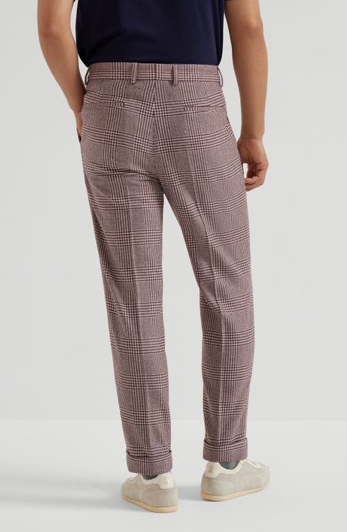 Brunello Cucinelli Pleated Cotton-cashmere Blend Trousers In Multi