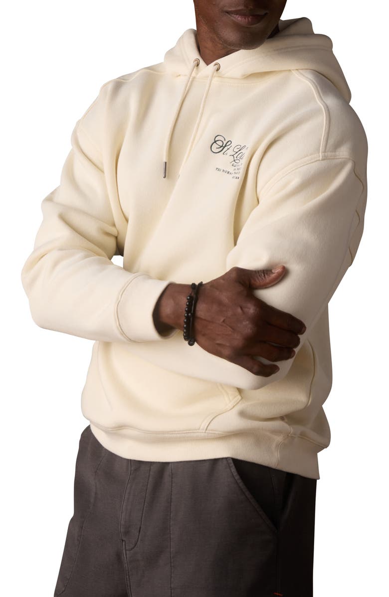 The Normal Brand St. Louis Embroidered Hoodie, Alternate, color, Ivory