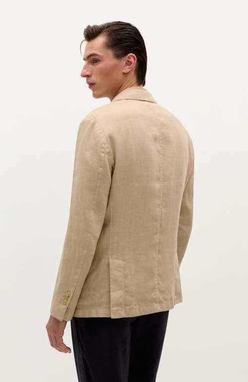 Scalpers Florence Linen Blazer In Neutral