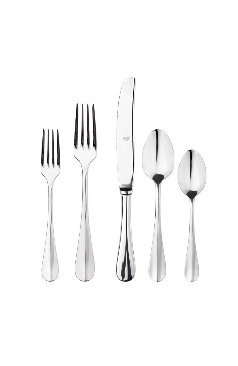Mepra Roma Flatware Set - 5 Pieces, Main, color, Silver