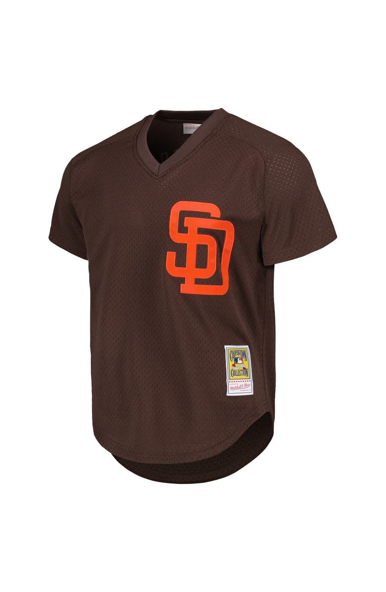Mitchell & Ness Men's Mitchell & Ness Tony Gwynn Brown San Diego Padres 1985 Authentic Cooperstown Collection Mesh Batting Practice Jersey, Alternate, color, 