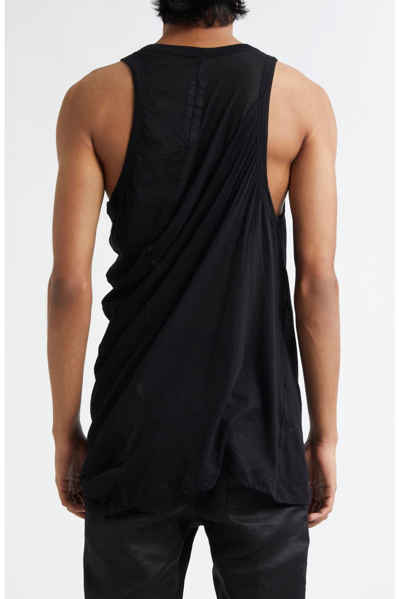 Anthem Draped Tank, Alternate, color, BLACK