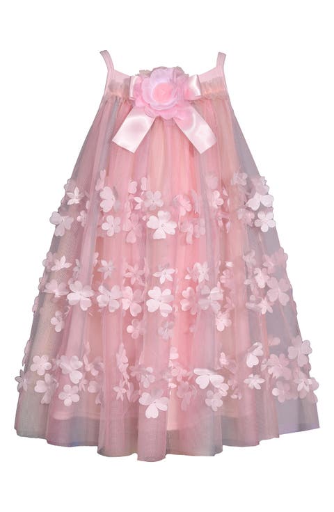 Kids' 3D Floral Trapeze Party Dress (Toddler & Little Kid)