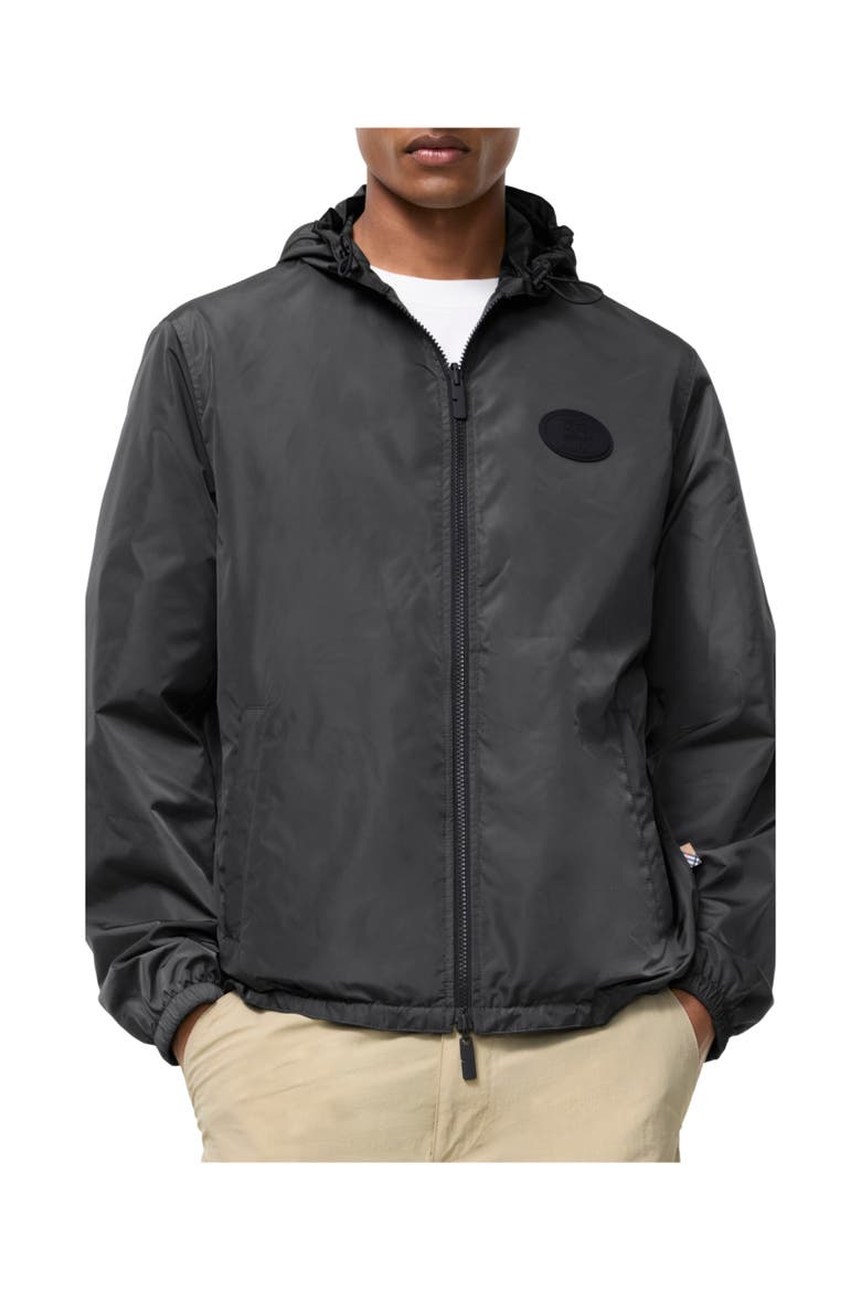 Reversible Check Newport Hooded Jacket, Alternate, color, Iron grey