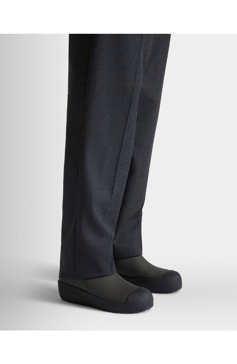 Bally Curling Bootie in Rubberized Calf Leather, Alternate, color, Green