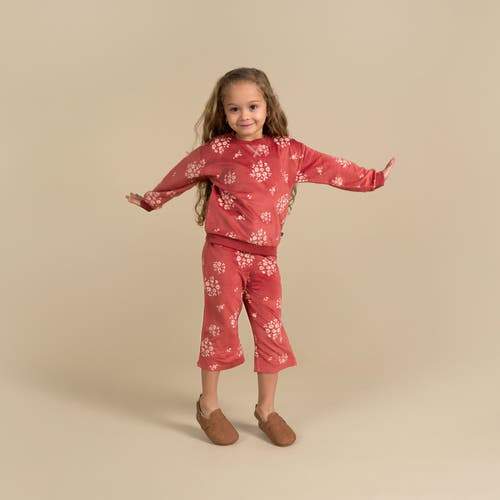 Modern Moments™ By Gerber Fleece Pajama Top & Pant Set In Red Bouquet