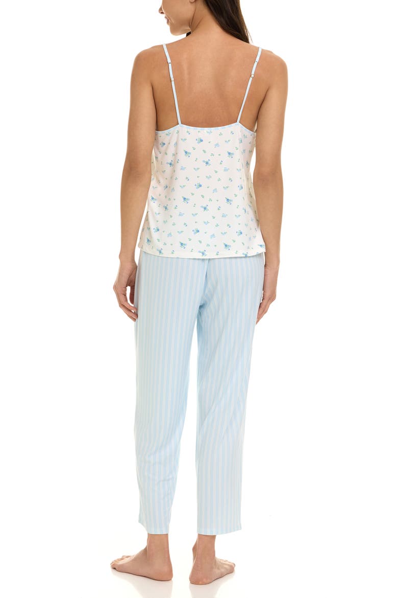 Amari Camisole, Shorts & Pants 3-Piece Pajamas, Alternate, color, IVORY