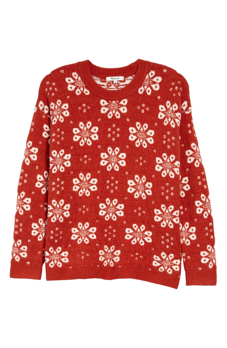 Madewell Althen Patterned Pullover Sweater, Main, color,