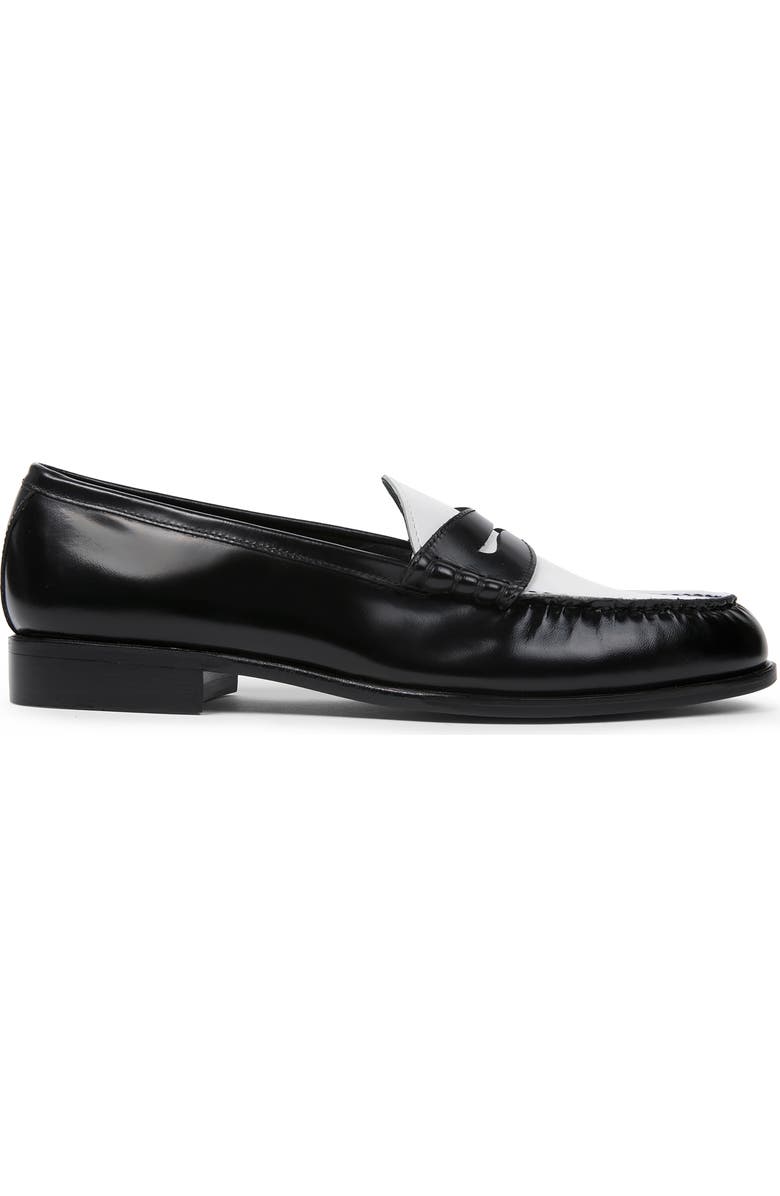 Anthony Veer Como Penny Loafer, Alternate, color, Black White