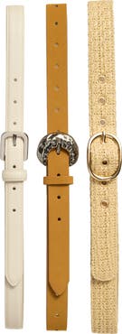 Steve Madden Set of 3 Belts
