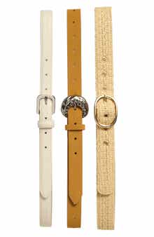 Steve Madden Set of 3 Belts