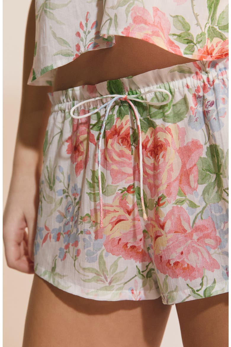 Orchidee Pajama Shorts, Alternate, color, ECRU