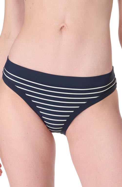 Shop Sweaty Betty Core Hipster Bikini Bottoms In Blue Coastal Stripe