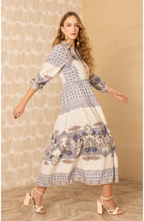 Hale Bob Zora Linen Maxi Dress In White