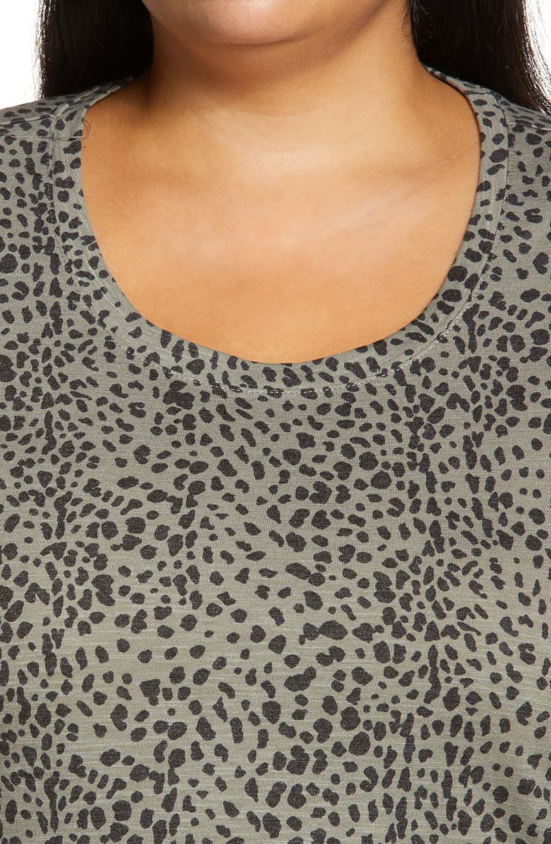 Vince Camuto Animal Print T-Shirt, Alternate, color, 