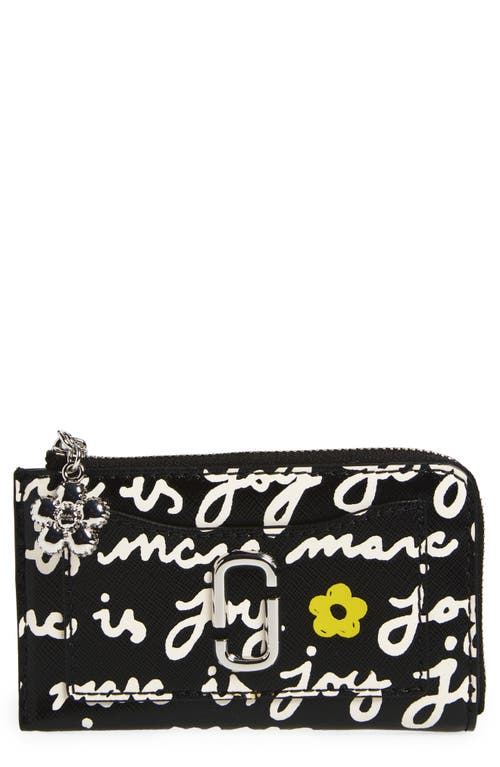 Marc Jacobs The Joy Top Zip Multi Snapshot Wallet In Metallic