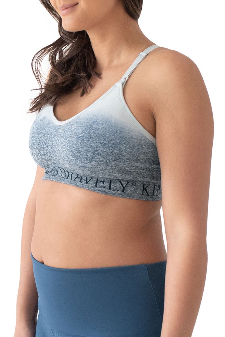 Busty Sublime Nursing Sports Bra - Fits Sizes 30E-40I, Alternate, color, OMBRE STORM